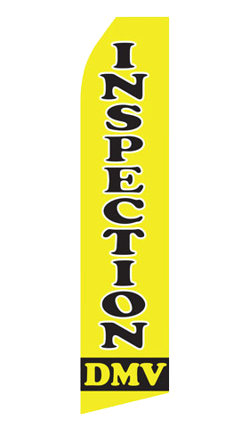 DMV Inspection Feather Flag | www.regalprint.com